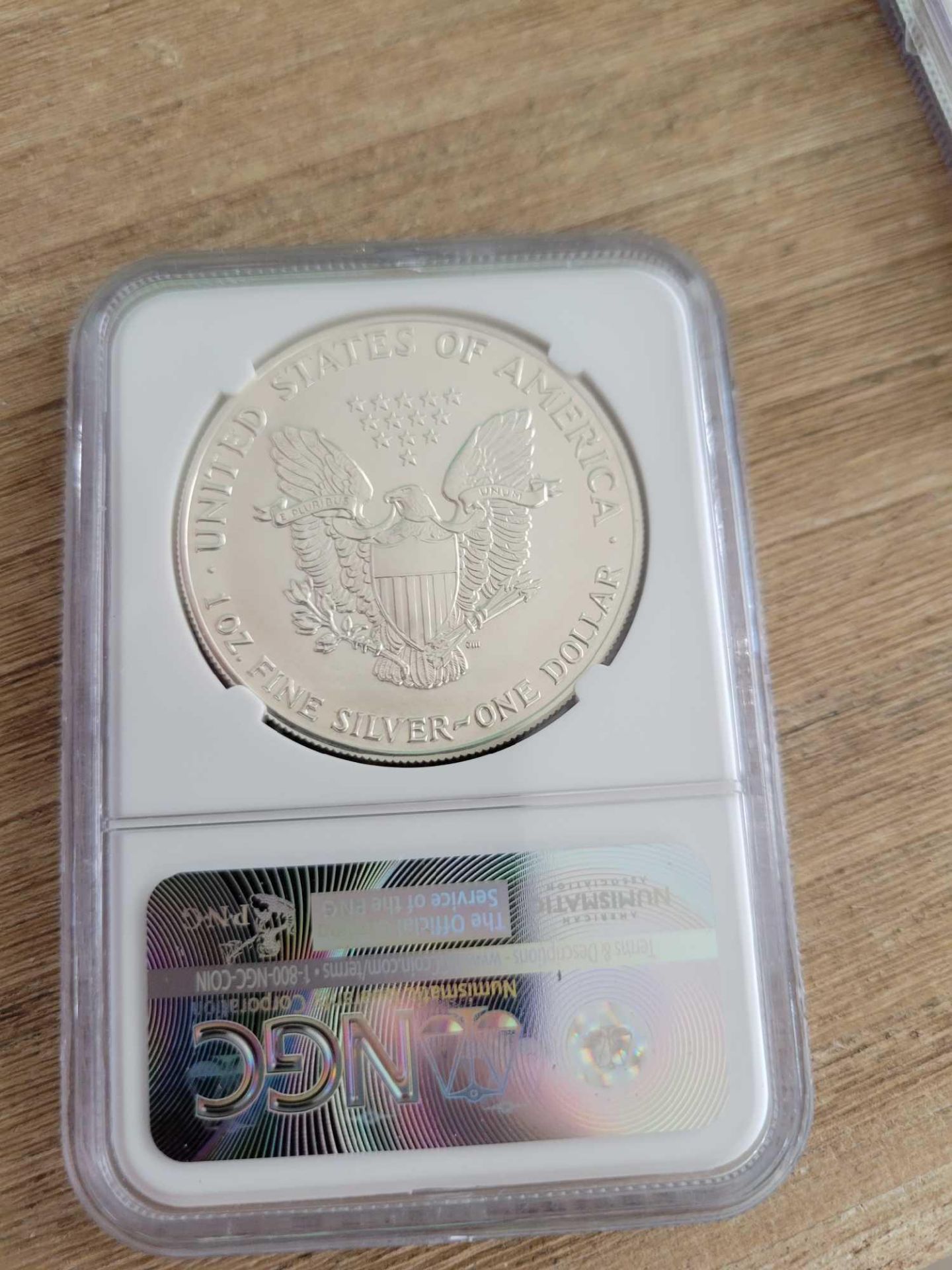 1987 Silver Eagle Graded