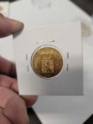 1879 Netherlands 10 gulden gold