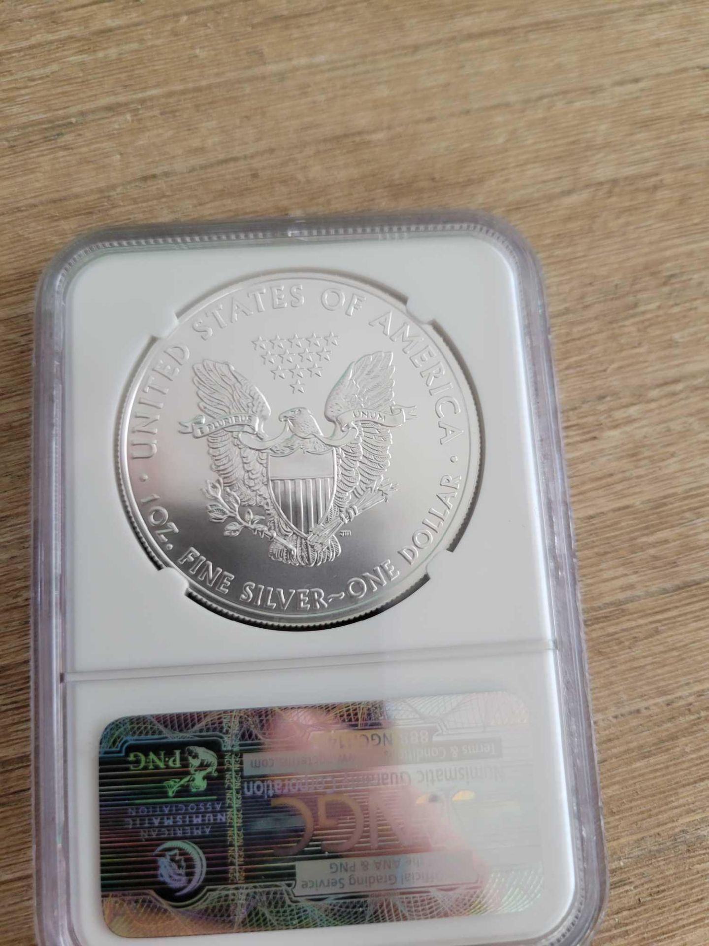 2011 Silver Eagle Graded - Image 2 of 2