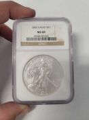 2002 Silver Eagle Graded