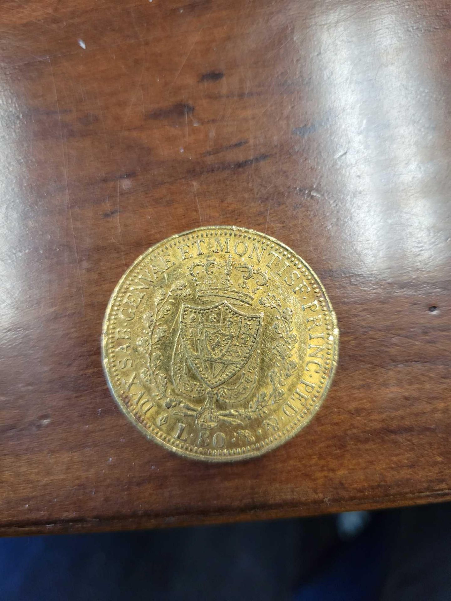Gold 1826 80 Lire - Image 4 of 4