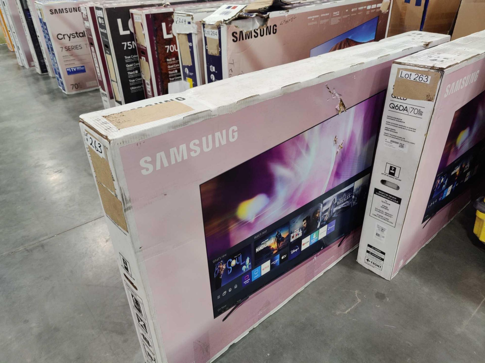 two Samsung 70-in TVs - Image 4 of 5