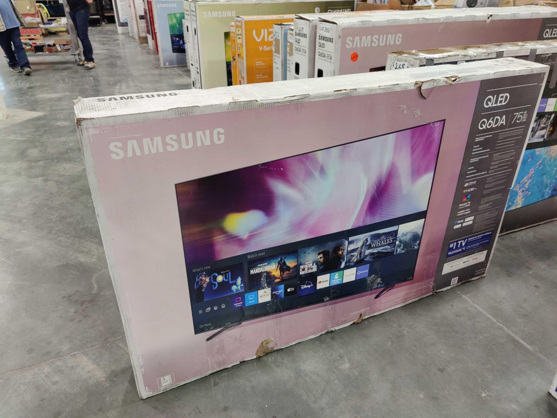 two Samsung 75-in TVs - Image 2 of 5