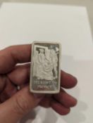 2.2 oz right to privacy vintage silver bar