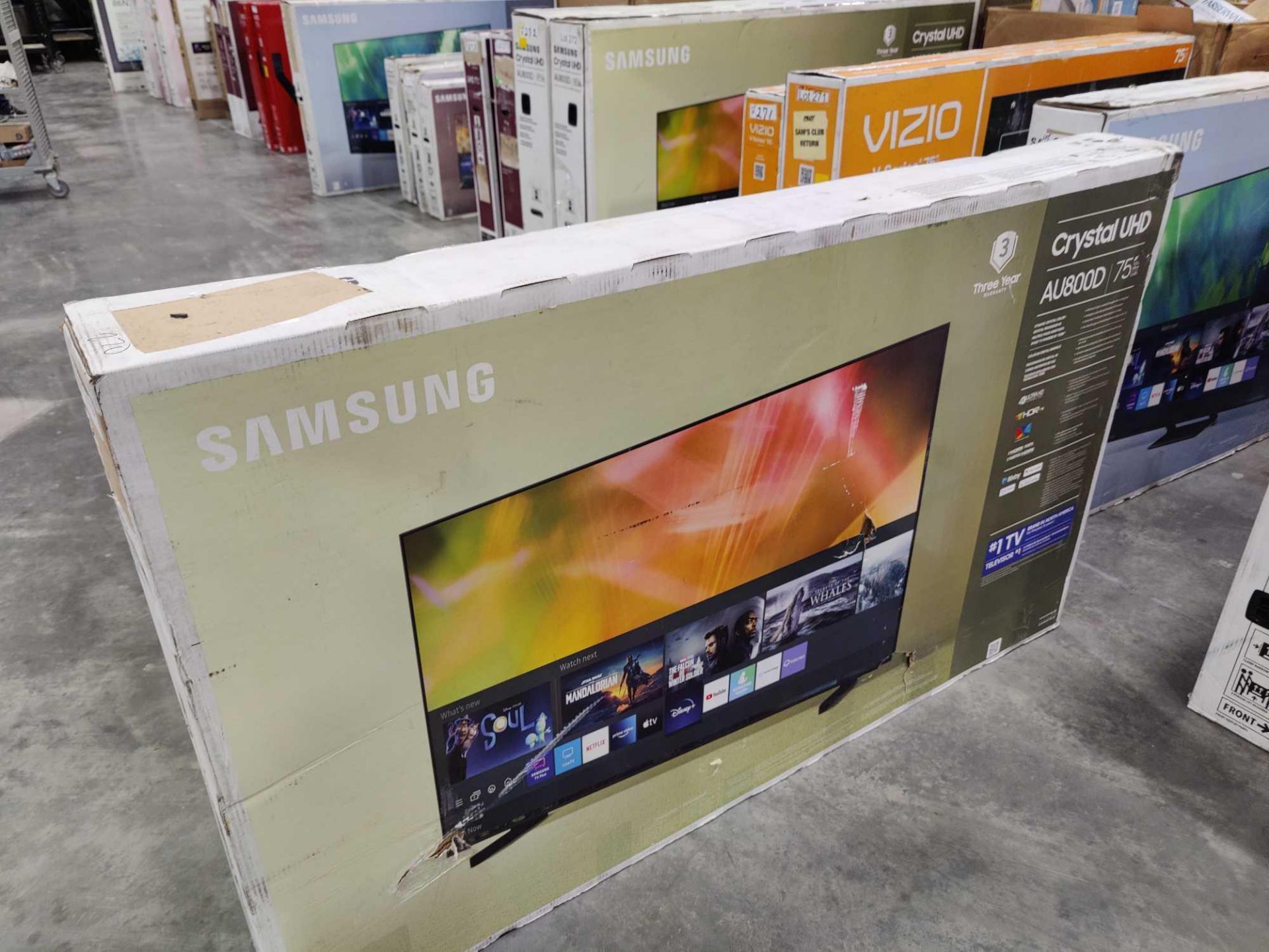 two Samsung 75-in TVs - Image 2 of 5