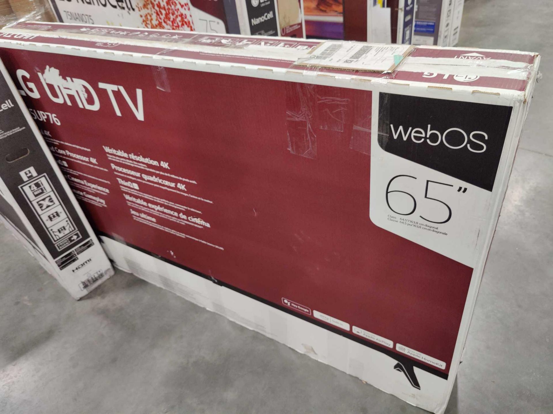 two LG 65-in TVs - Image 3 of 5