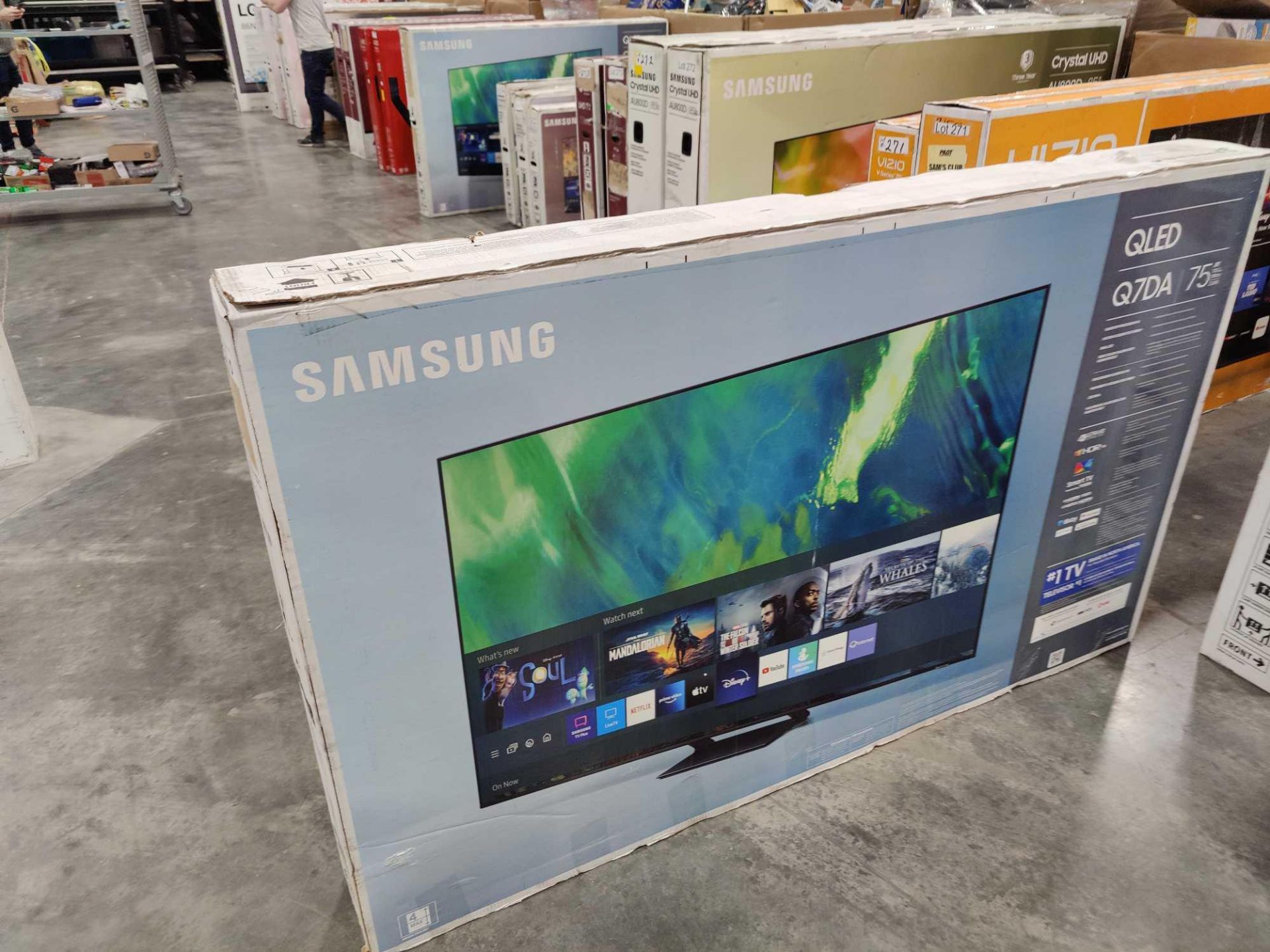two Samsung 75-in TVs - Image 4 of 5
