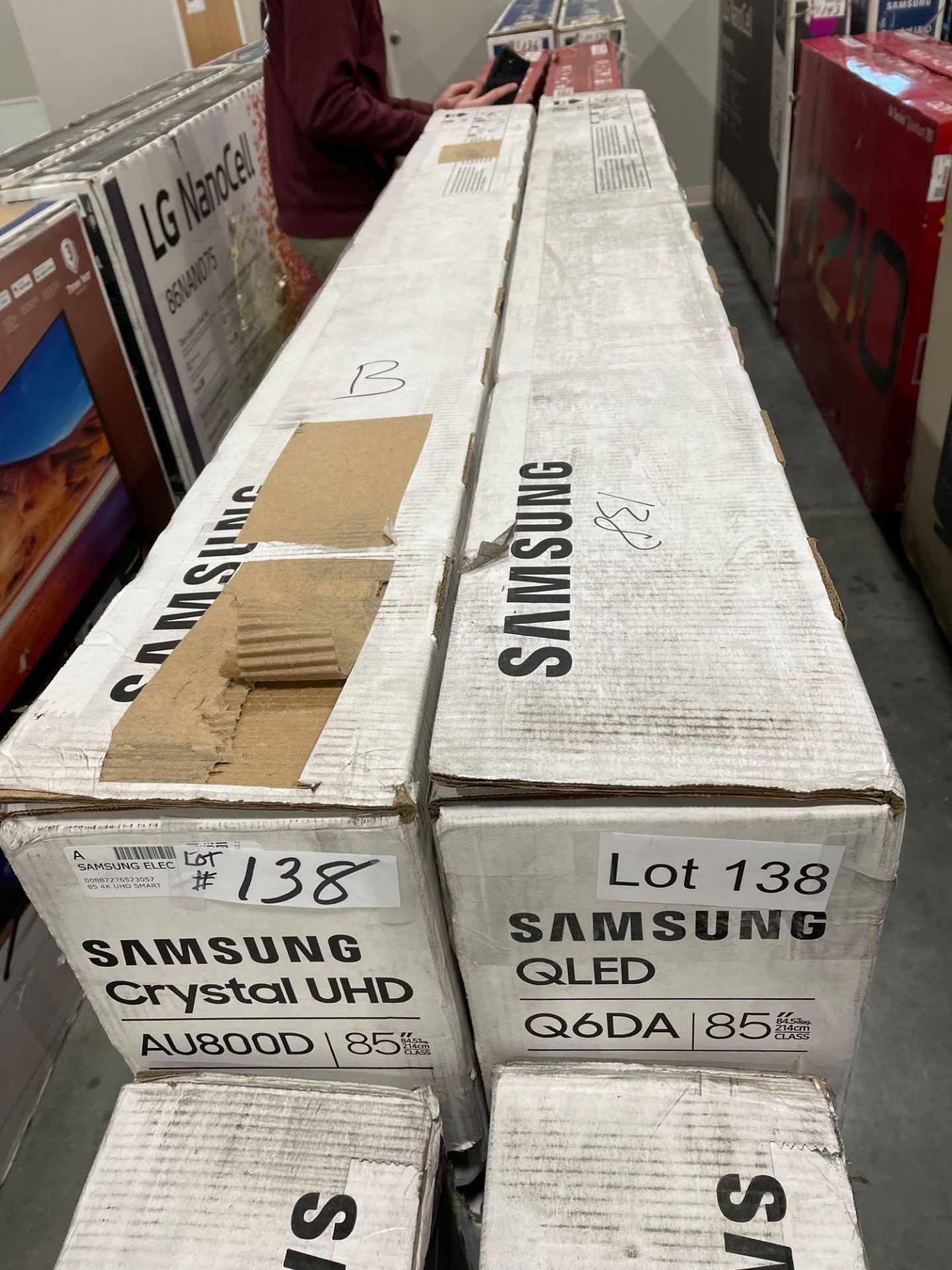 Two Samsung TVs