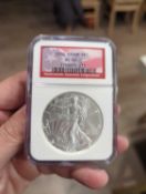 2002 Graded Silver Eagle