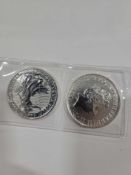 2 Silver Brittania Coins