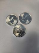3 Canadian Maple Leaf Coins