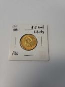 $5 Gold Coin1881