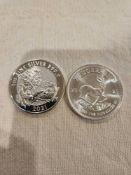 2 misc silver coins