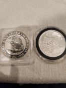 2 Misc Silver Coins