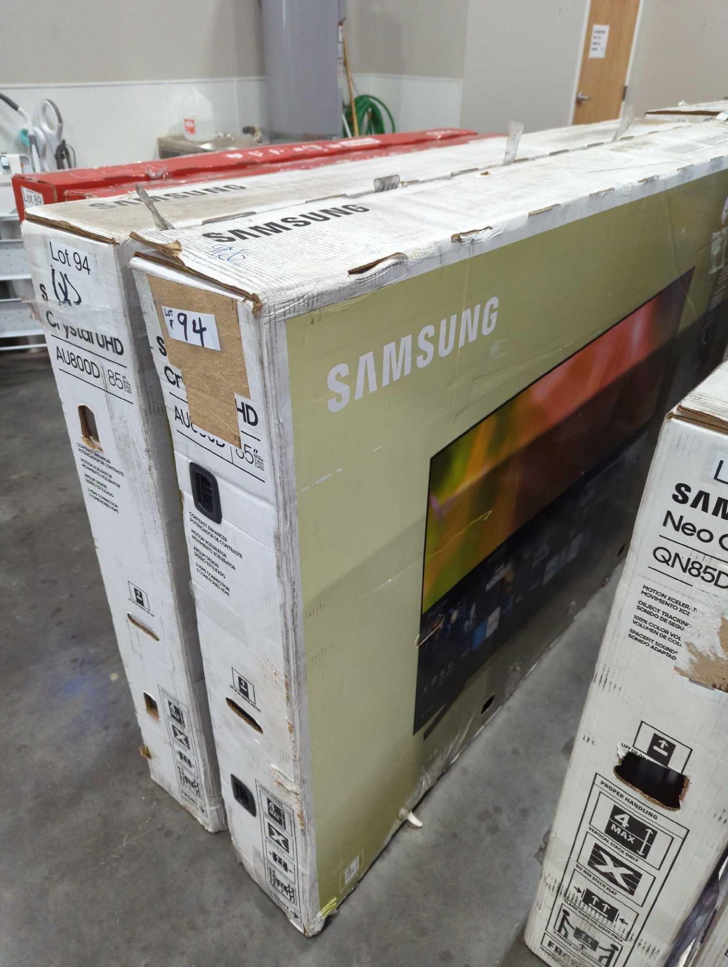 two Samsung 85 inch TVs - Image 3 of 5