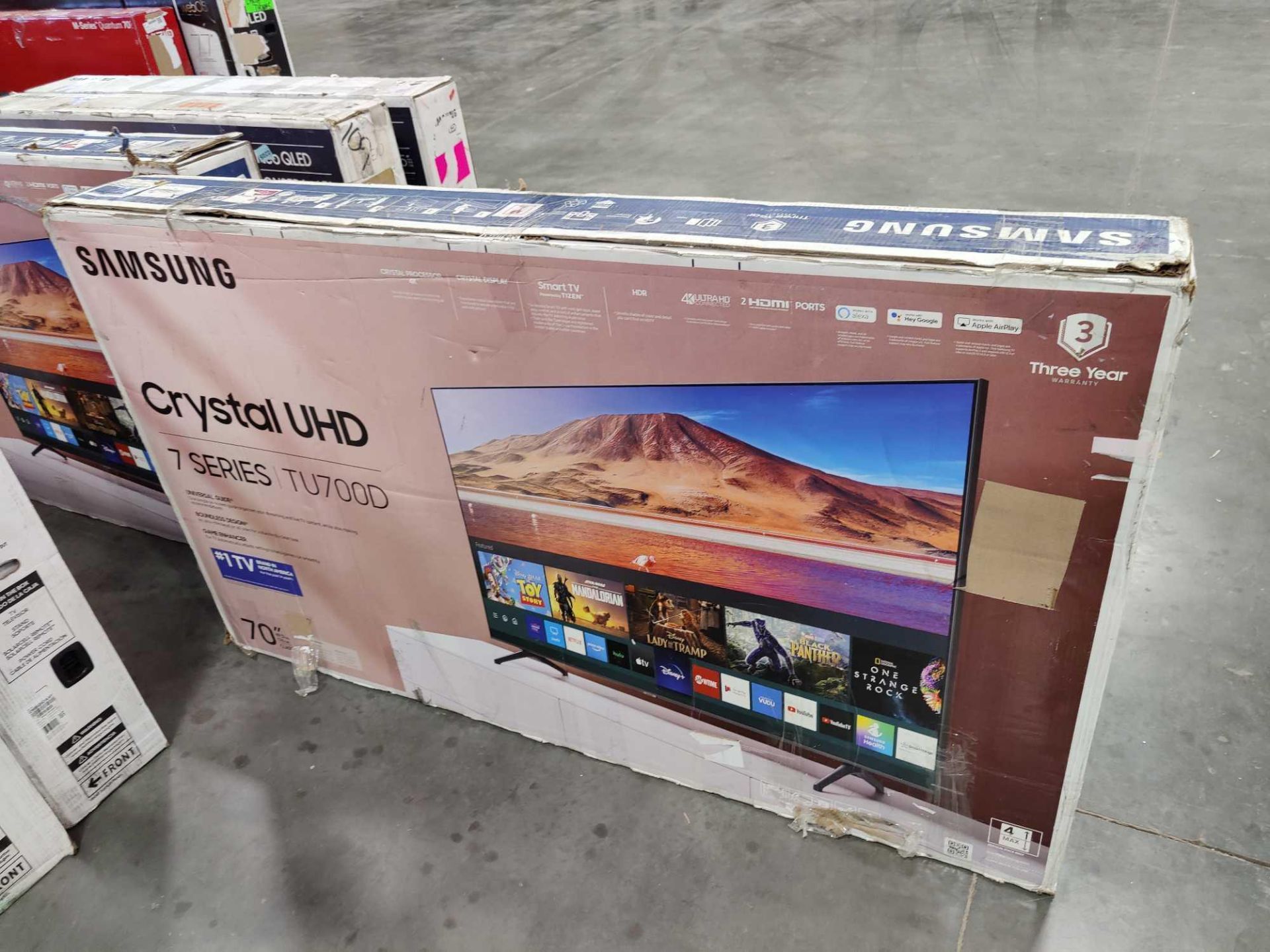 two Samsung 70-in TVs - Image 5 of 6