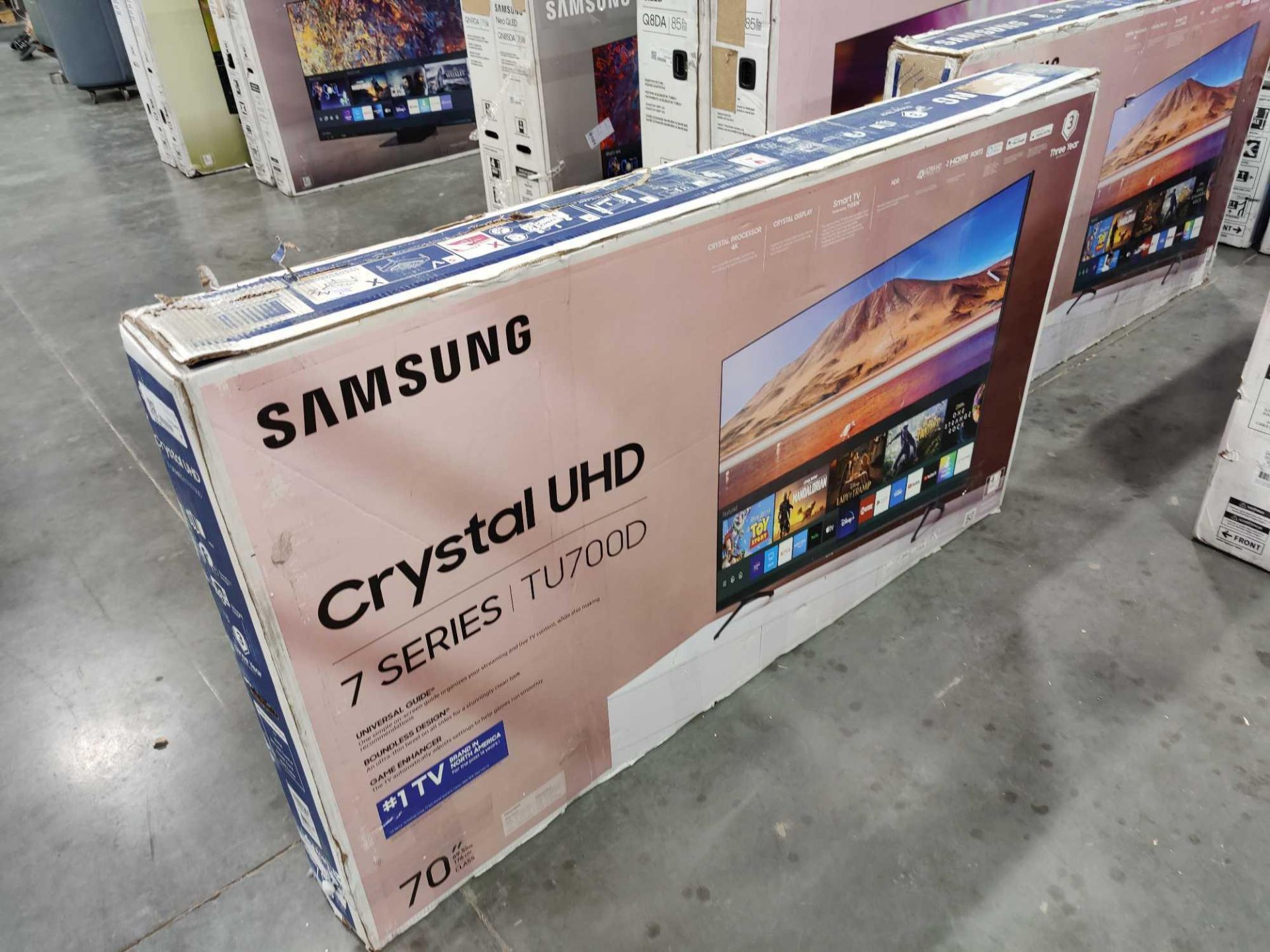 two Samsung 70-in TVs - Image 2 of 6