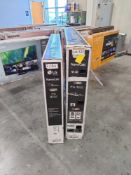 two LG TVs 86 in and 75