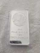 10 oz Indian Head Silver Bar