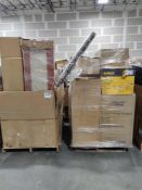 two pallets DeWalt single bevel compound miter saw Arctic chest freezer rugs furniture and more