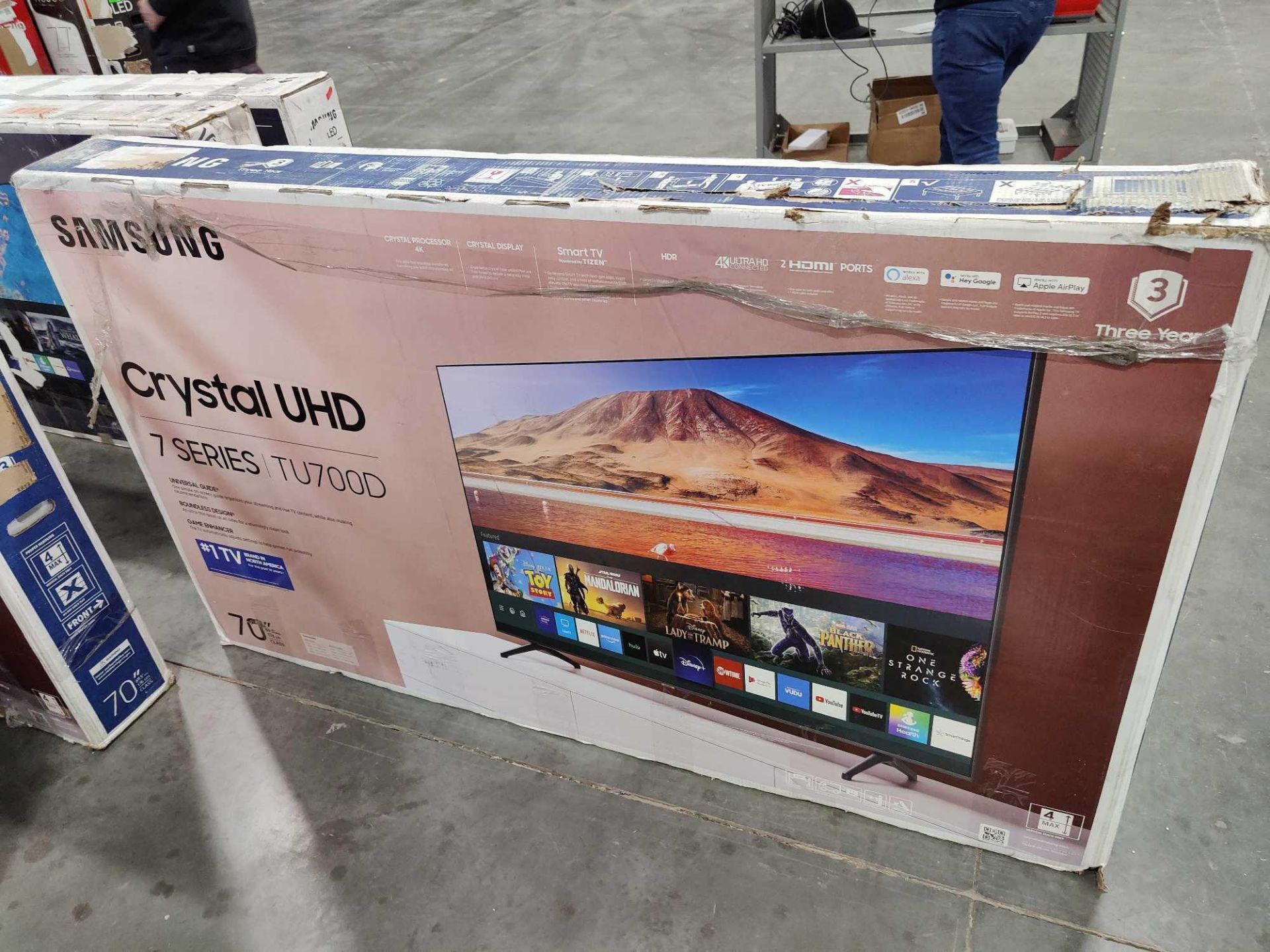 two Samsung 70-in TVs - Image 3 of 6