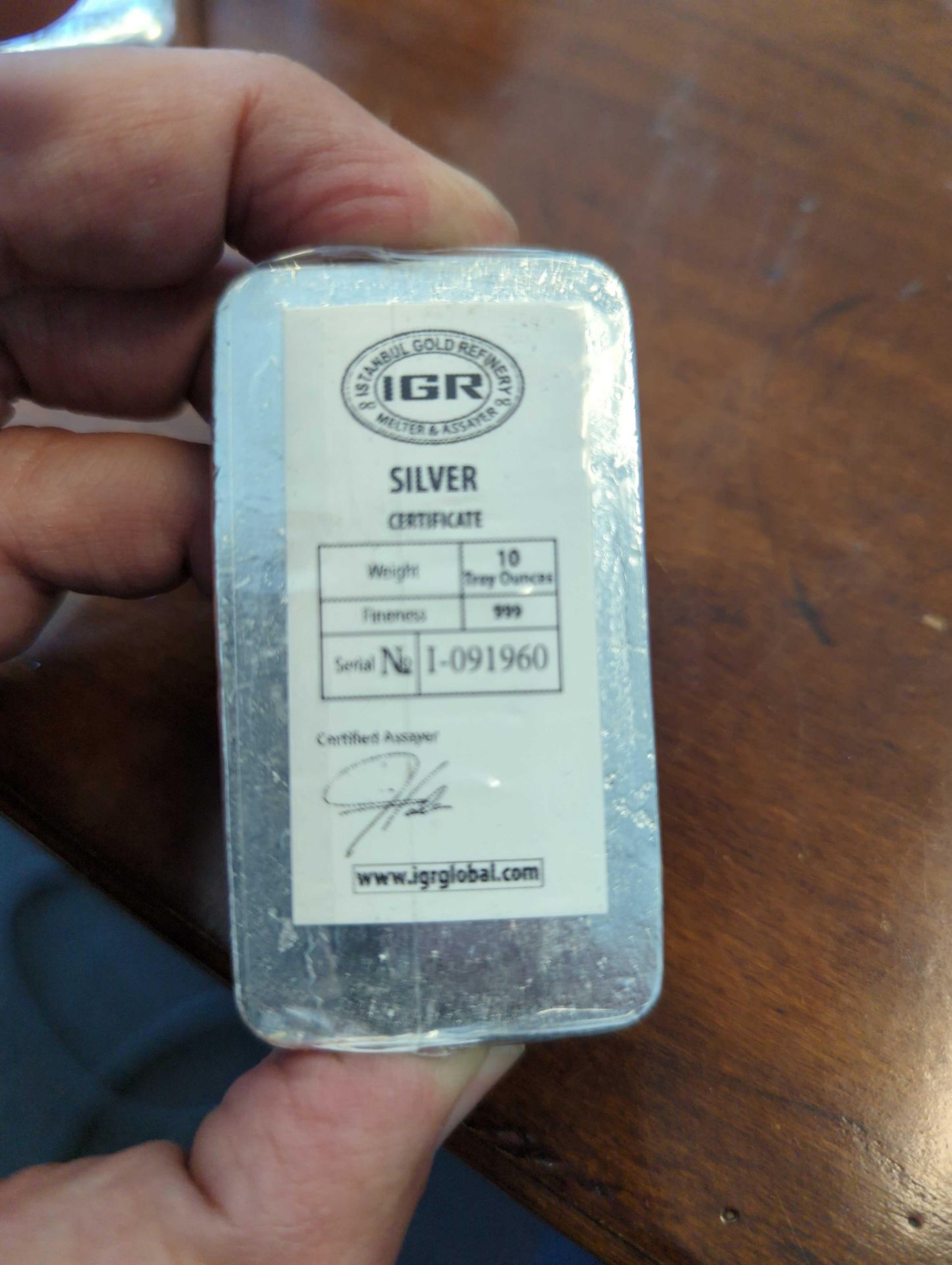 10 oz IGR Silver Bar - Image 2 of 2