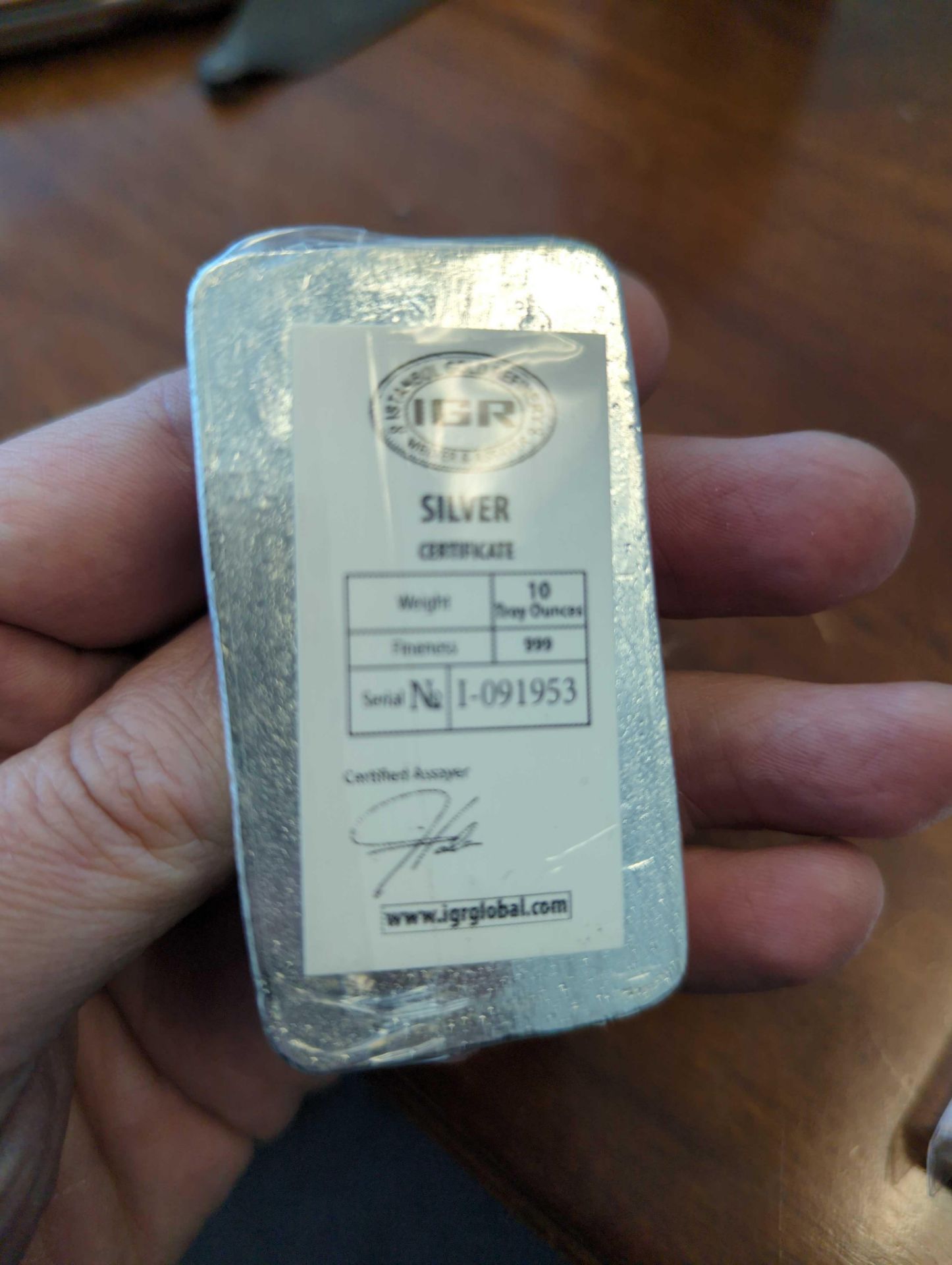 10 oz IGR Silver Bar - Image 2 of 2