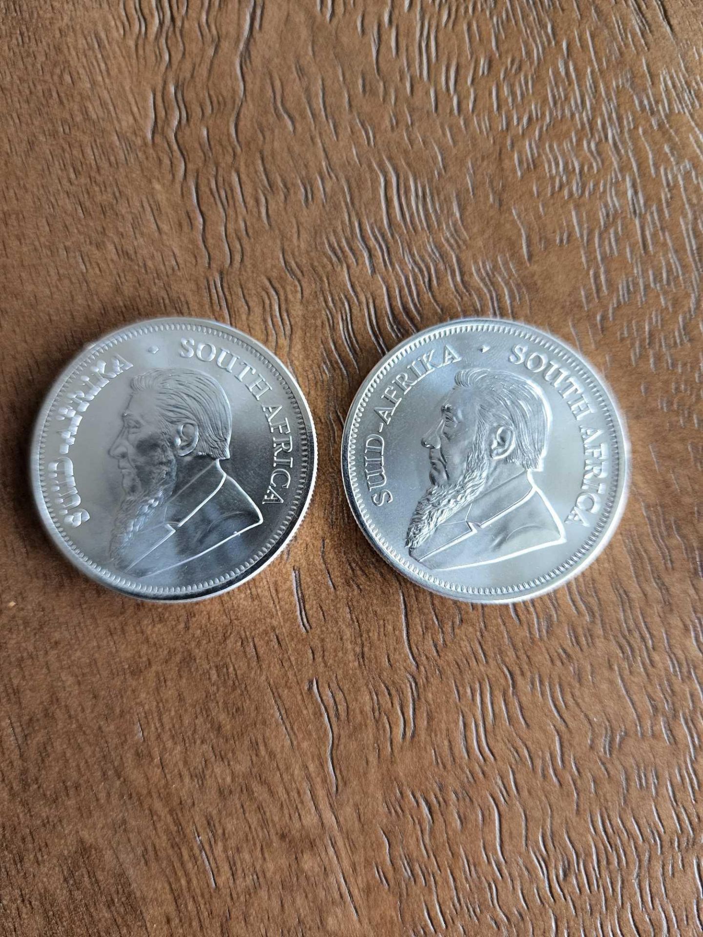 2 South African Silver Krugerrands