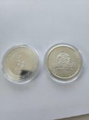 2 misc Silver Coins