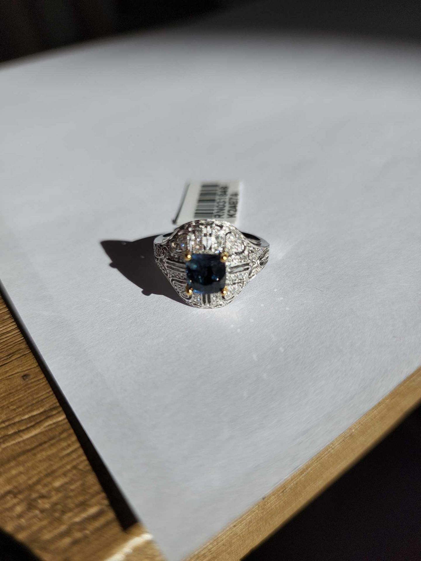 Spinel and Diamond Ring