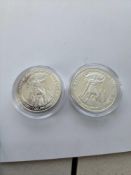 2 Captain Moroni Silver Coins