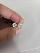 Diamond Earrings, 3.01 cts