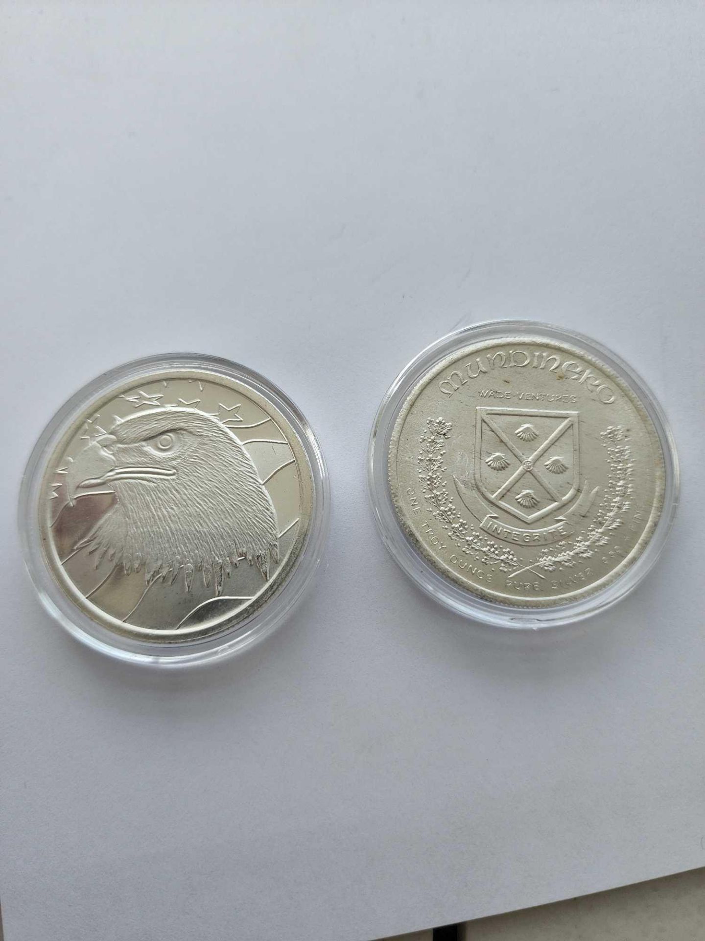 2 Vintage Silver 1 oz Coins