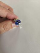 18KT Tanzanite and Diamond Ring