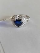 Sapphire and Diamond Ring, 1.93 cts sapphire, 1.17 cts Diamonds