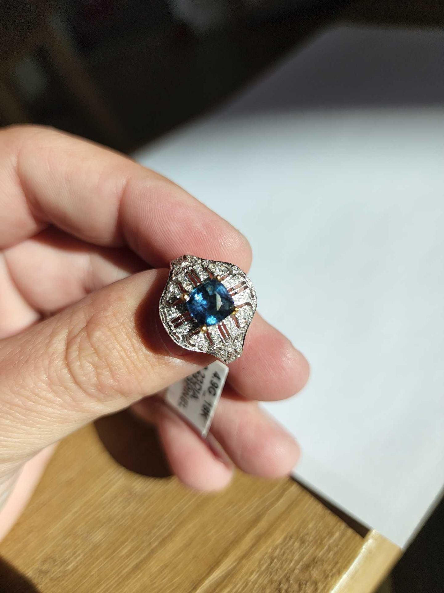 Spinel and Diamond Ring - Image 2 of 5