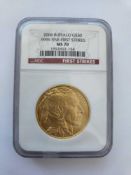 2006 Buffalo $50 Dollar First Strike MS70 (perfect grade) Gold Coin