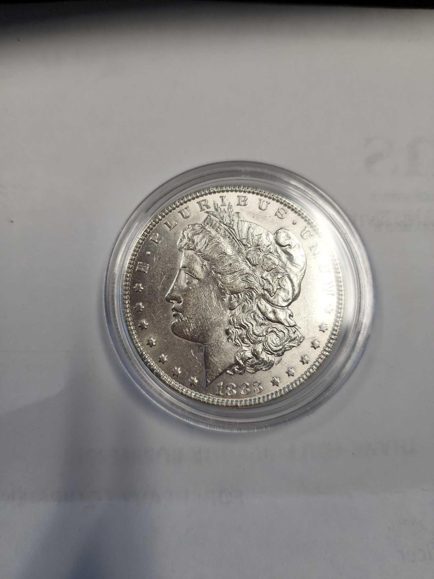 1883 Morgan Dollar (uncirculated) - Image 3 of 3