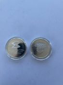 2 misc Silver Coins