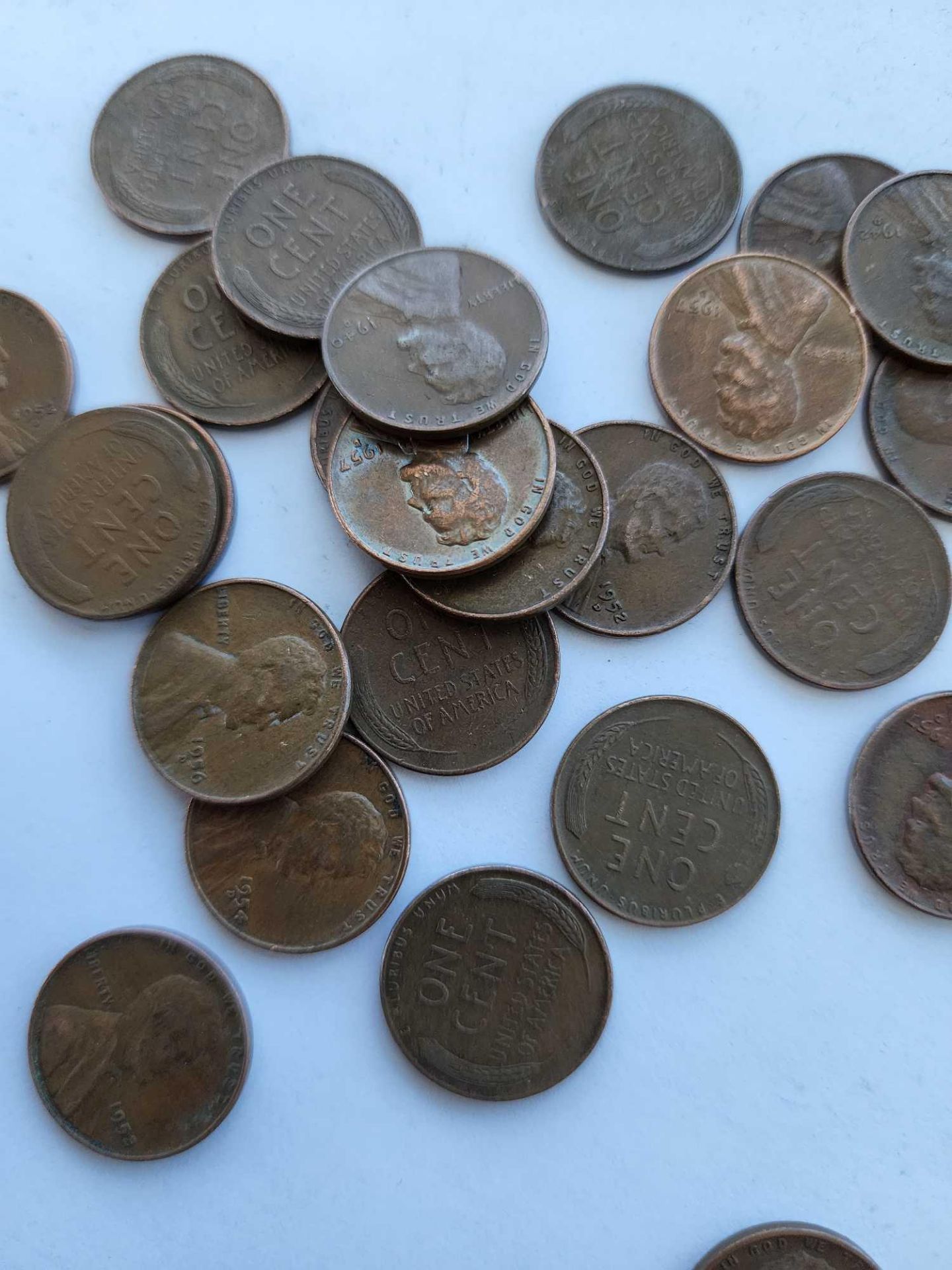 approx 100 wheat back 1950s and 1940s pennies - Image 5 of 8