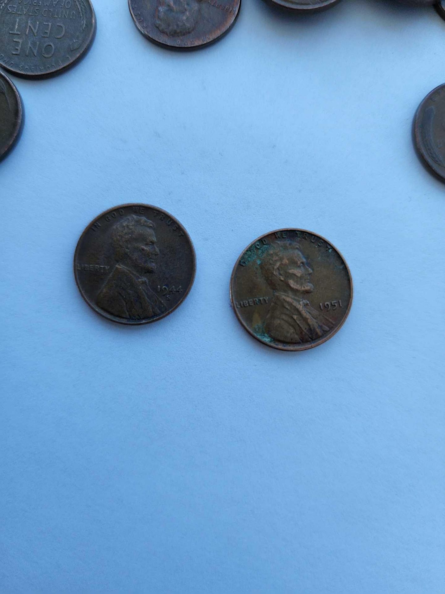 approx 100 wheat back 1950s and 1940s pennies - Image 7 of 8