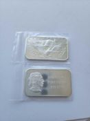 2 misc silver bars