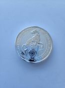 2 oz white greyhound silver coin