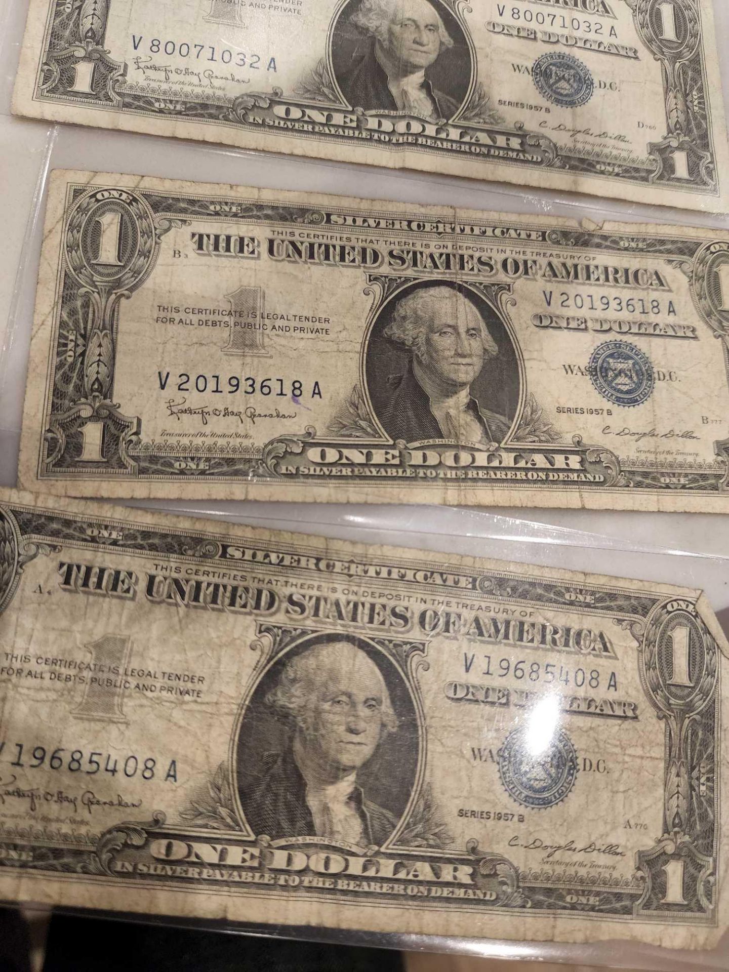 4 1957 Silver Certificates - Image 3 of 4