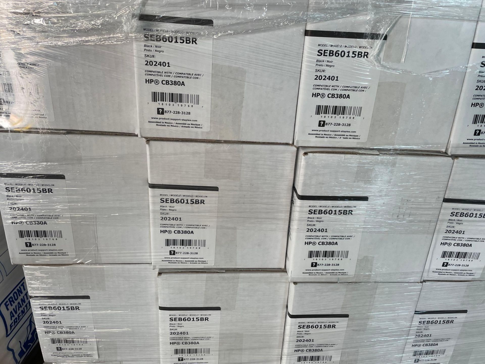 pallet of brother Dr 620 replacement cartridges and HP compatible replacement printer - Image 3 of 4