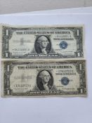 2 1 dollar silver certificate