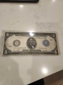 1914 Philadephia $5 Federal Reserve Note