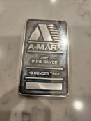 A Mark 10 oz Silver Bar