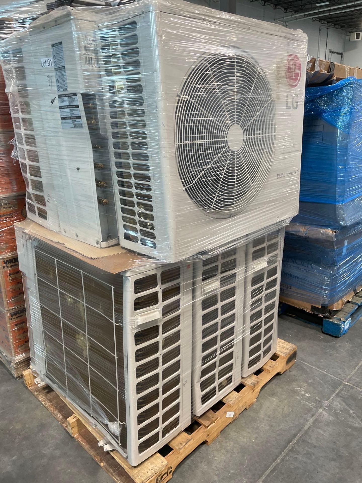 pallet of multiple LG dual inverter industrial AC units - Image 2 of 4