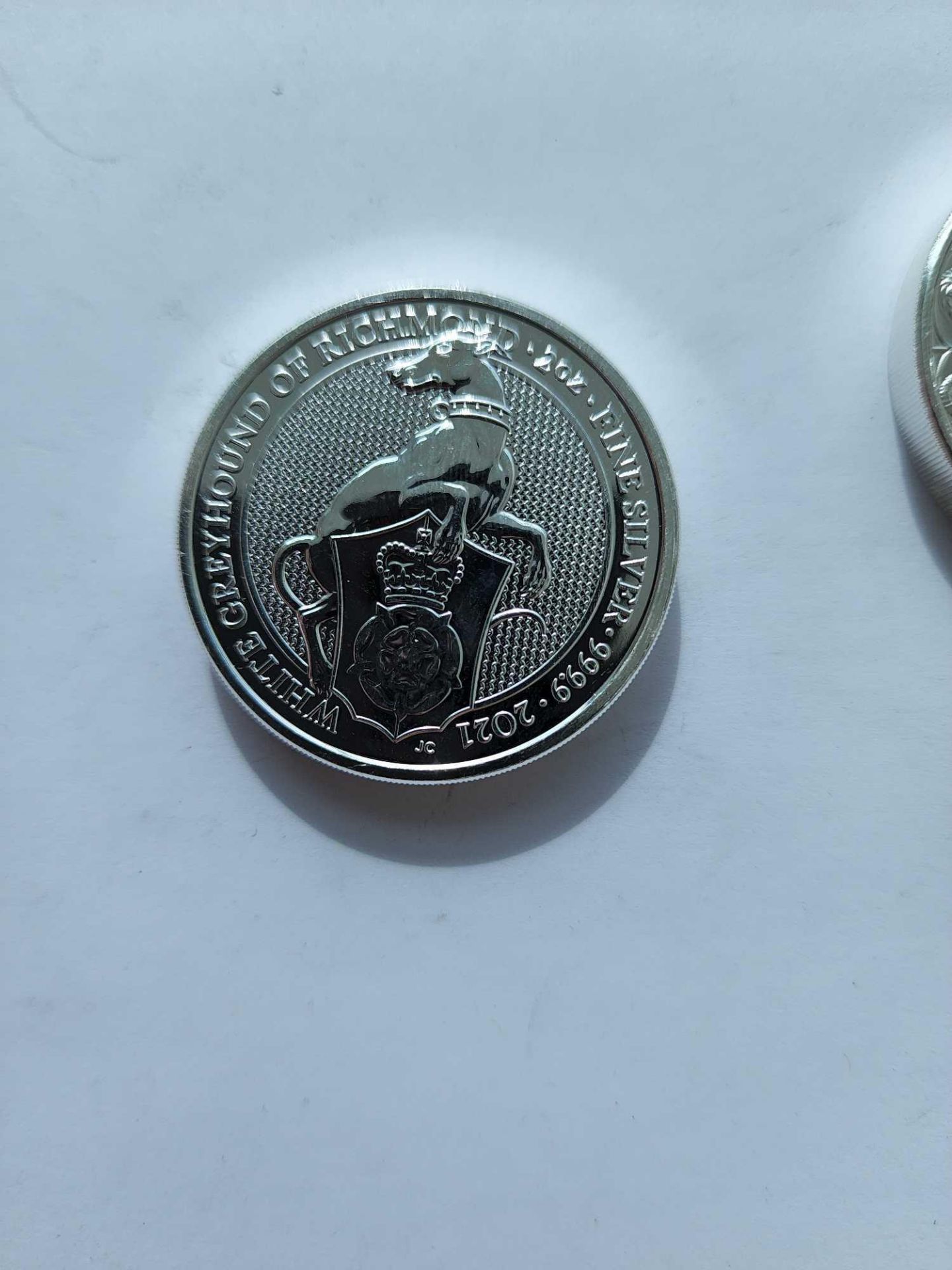 The Queens Beasts and Greyhound 2 coin set (4 oz total) - Image 2 of 4